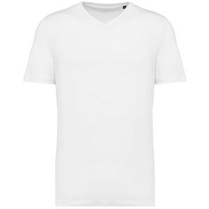 Kariban Premium PK304 - Men's V-neck short-sleeved Supima® t-shirt White
