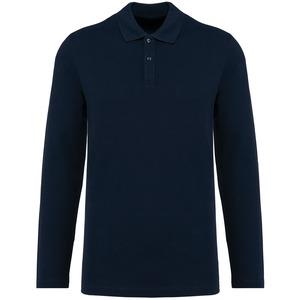 Kariban Premium PK202 - Men's long-sleeved Supima® polo shirt Deep Navy