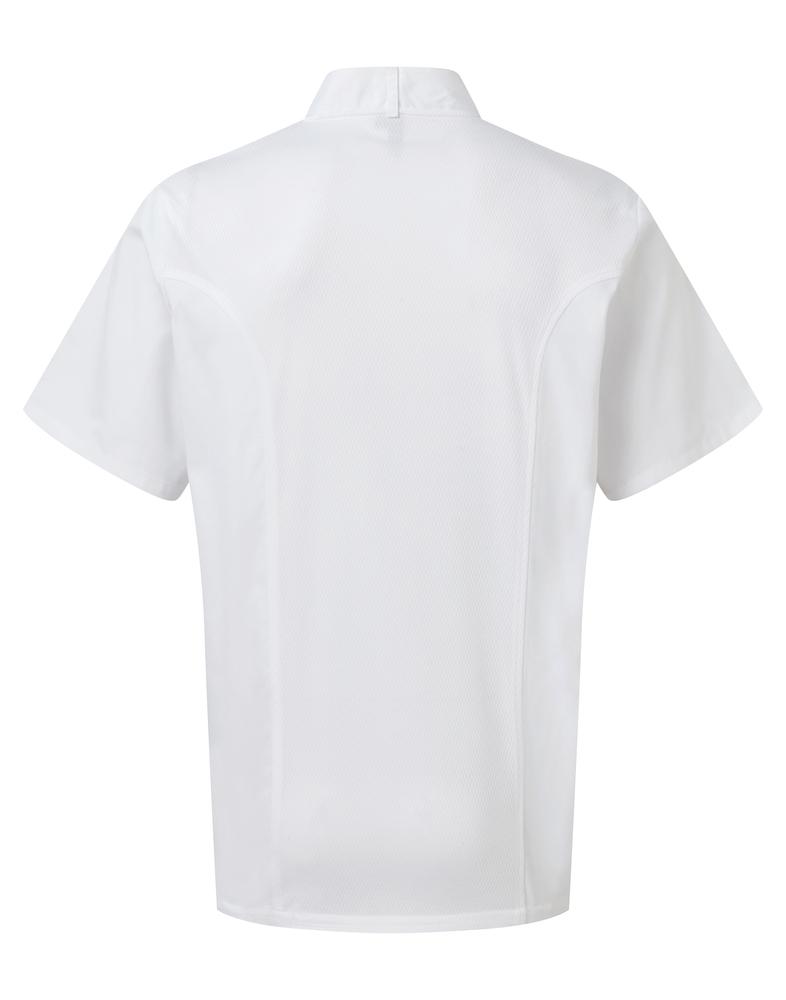 Premier PR902 - Coolchecker® short-sleeved chef's jacket