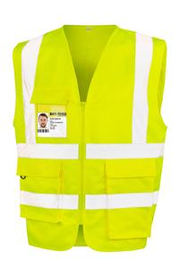 Result R477X - Zipped safety vest Fluorescent Yellow