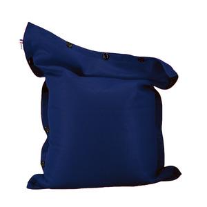 Shelto SH130 - Pouf with removable cover – Medium size Navy Blue