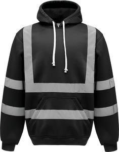 Yoko YHVK05 - Hi-Vis pullover hoodie Black