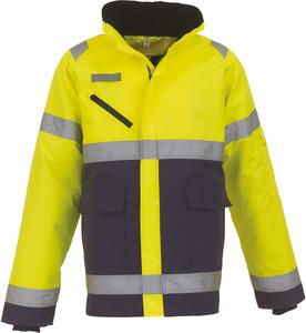 Yoko YHVP309 - Fontaine Storm - Hi-Vis jacket Hi Vis Yellow/Navy