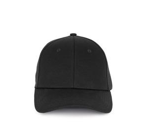 K-up KP915 - Recycled cotton cap - 6 panels Black