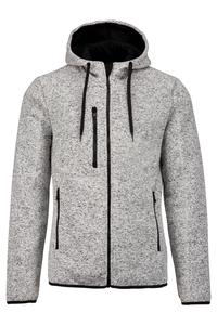 PROACT PA365 - Men's heather hooded jacket Light Grey Melange