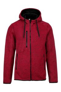 PROACT PA365 - Men's heather hooded jacket Red Melange