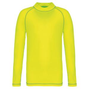 PROACT PA4018 - Children’s long-sleeved technical T-shirt with UV protection Fluorescent Yellow