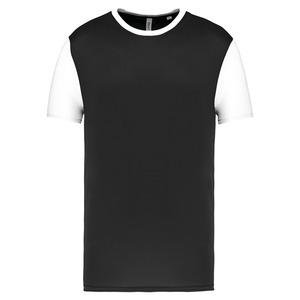PROACT PA4023 - Adults' Bicolour short-sleeved t-shirt Black / White