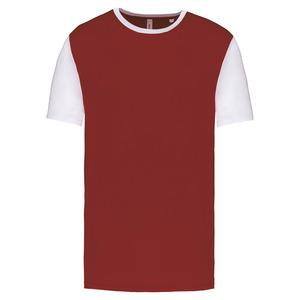 PROACT PA4023 - Adults' Bicolour short-sleeved t-shirt Garnet / White