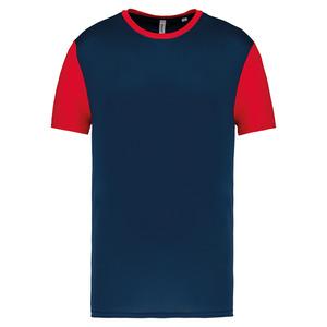 PROACT PA4023 - Adults' Bicolour short-sleeved t-shirt Sporty Navy / Sporty Red