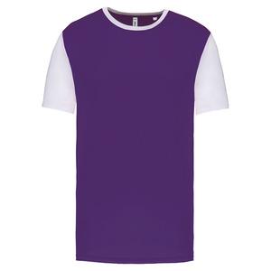 PROACT PA4023 - Adults' Bicolour short-sleeved t-shirt Sporty Purple / White