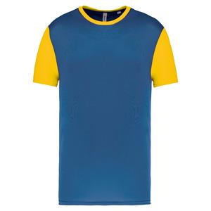 PROACT PA4023 - Adults' Bicolour short-sleeved t-shirt Sporty Royal Blue / Sporty Yellow