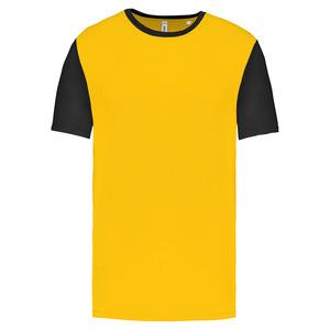 PROACT PA4023 - Adults' Bicolour short-sleeved t-shirt Sporty Yellow / Black