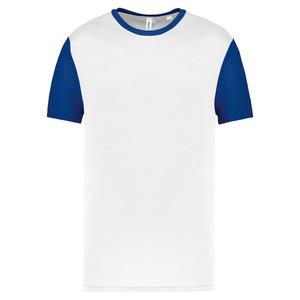 PROACT PA4023 - Adults' Bicolour short-sleeved t-shirt White / Dark Royal Blue
