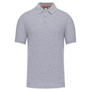 WK. Designed To Work WK207 - Men's eco-friendly polo shirt Oxford Grey