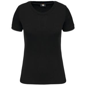 WK. Designed To Work WK3021 - Ladies' short-sleeved DayToDay t-shirt Black / Silver
