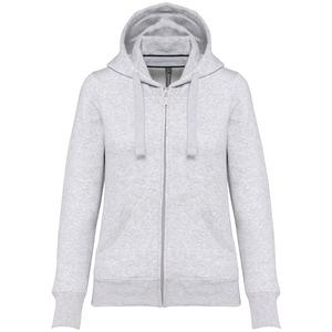 Kariban K464 - Ladies' hooded full zip sweatshirt Ash Heather