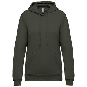 Kariban K473 - Ladies’ hooded sweatshirt Dark Khaki