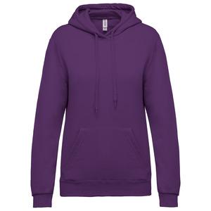 Kariban K473 - Ladies’ hooded sweatshirt Purple