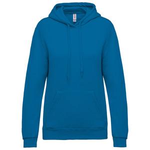Kariban K473 - Ladies’ hooded sweatshirt Tropical Blue