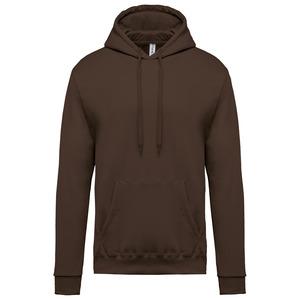 Kariban K476 - Men’s hooded sweatshirt Chocolate