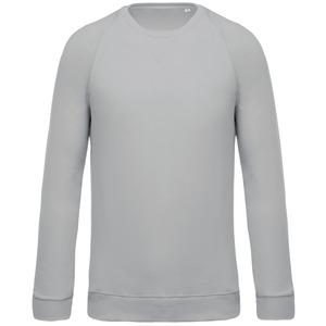 Kariban K480 - Men's organic cotton crew neck raglan sleeve sweatshirt Snow Grey