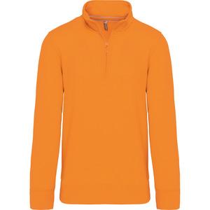 Kariban K487 - Zipped neck sweatshirt Orange