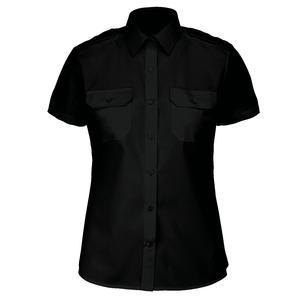 Kariban K504 - Ladies’ short-sleeved pilot shirt Black
