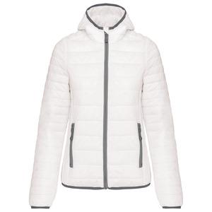 Kariban K6111 - Ladies' lightweight hooded down jacket White