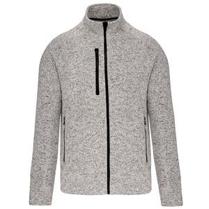 Kariban K9106 - Men's full zip heather jacket Light Grey Melange