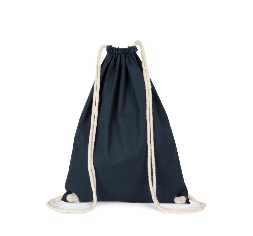 Kimood KI0139 - Organic cotton backpack with drawstring carry handles
