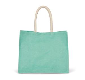 Kimood KI0219 - JUTE BEACH BAG Ice Mint