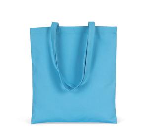 Kimood KI0250 - Cotton canvas shopper bag Lagoon