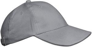K-up KP042 - ORLANDO KIDS - KIDS' 6 PANEL CAP Light Grey/Dark Grey