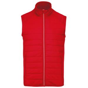 Proact PA235 - Dual-fabric sleeveless sports jacket Sporty Red