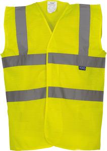 Yoko YHVW120 - Hi-Vis Recycled Open Mesh Waistcoat