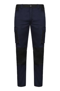 Velilla 103031S - BICOLOR STRETCH PANTS Navy Blue/Black