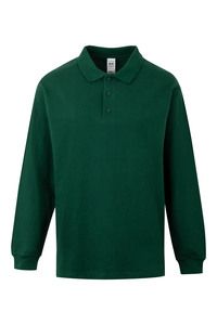 Mukua PL200UC - LONG-SLEEVE UNISEX POLO Bottle Green