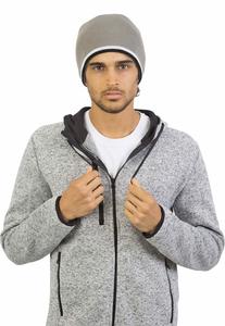 K-up KP515 - BEANIE HAT WITH BI-COLOUR BOTTOM BAND