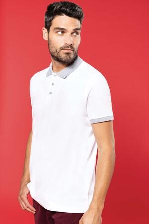 Kariban K258 - Mens two-tone piqué polo shirt