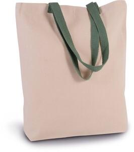 Kimood KI0278 - SHOPPER BAG WITH GUSSET AND CONTRAST COLOUR HANDLE